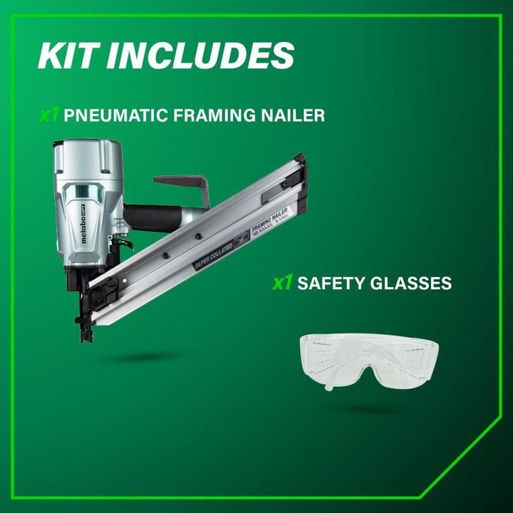 Metabo HPT 3-1/4in Clipped Head Paper Collated Framing Nailer, large image number 5