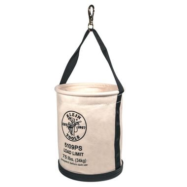 Klein Tools Wide Straight Wall Bucket with Pocket, large image number 2