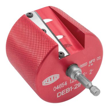 Reed Mfg Deburring Tool For IPS Plastic, Drill Powered 1-1/4, 1-1/2, 2 PDEB1-2IPS (04657), large image number 0