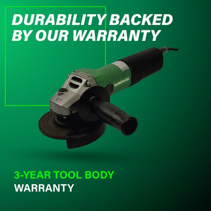 Metabo HPT WE 1100-125 4-1/2 - 5 Inch Angle Grinder, large image number 8
