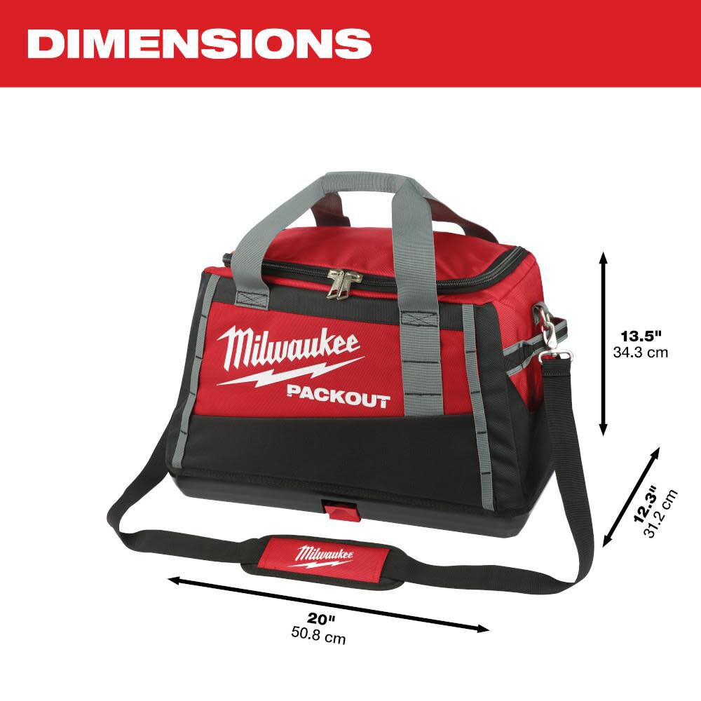Milwaukee packout 20 best sale inch tool bag