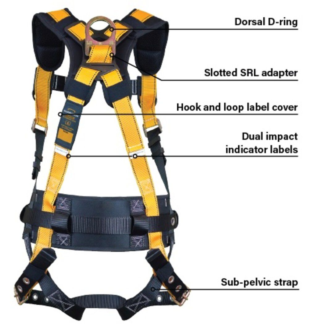 Guardian Fall Protection Seraph Harness, XL/2X 3711174