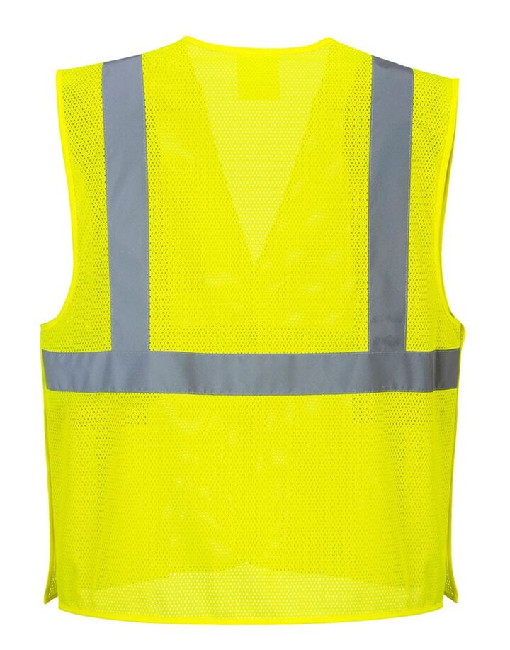 Portwest Yellow Economy Mesh Break-Away Vest - XXXL, large image number 1