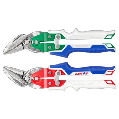 Lenox Offset Left and Right Cut Aviation Snips Combo, large image number 0