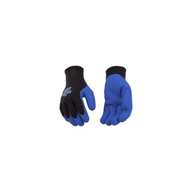 Kinco Black/Blue Acrylic Thermal Knit & Latex Palm Glove