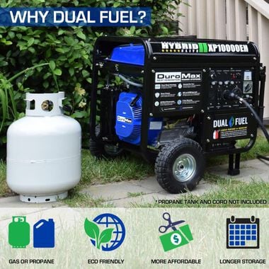 Duromax 10000-Watt Dual Fuel Hybrid Portable Generator, large image number 2