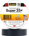 3M Super 33+ 3/4 Inch x 76 Ft Scotch Black Vinyl Electrical Tape - 1 Roll, small image number 1