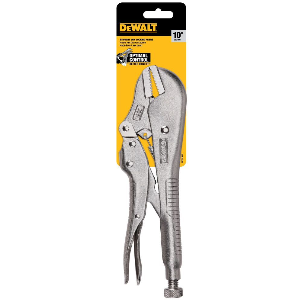 DEWALT 10R Rhs Straigt Jaw Locking Pliers DWHT82786 Acme Tools