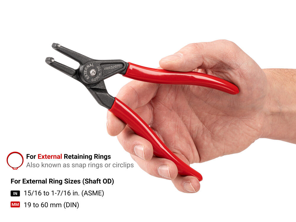 Tekton 7 Inch 90-Degree External Retaining Ring Pliers (0.070 Inch Tips), large image number 6
