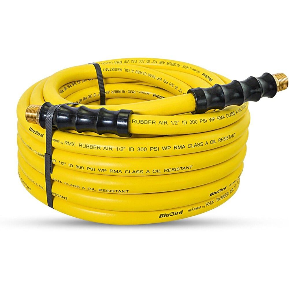 BluBird OilShield Next-Gen 1/2 Inch x 50 Ft. Rubber Air Hose Assembly, large image number 1