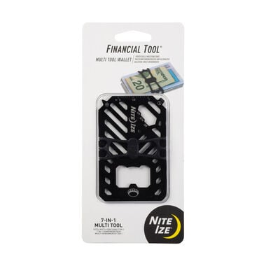 Nite Ize Financial Tool Multi Tool Wallet, Black