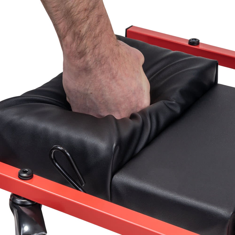 Sunex 6 Caster Creeper with Adjustable Headrest Black & Red, large image number 7