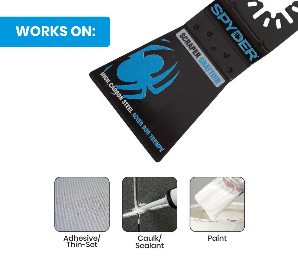 Spyder 2 Inch Oscillating Tool Rigid Scraper Blade, large image number 4