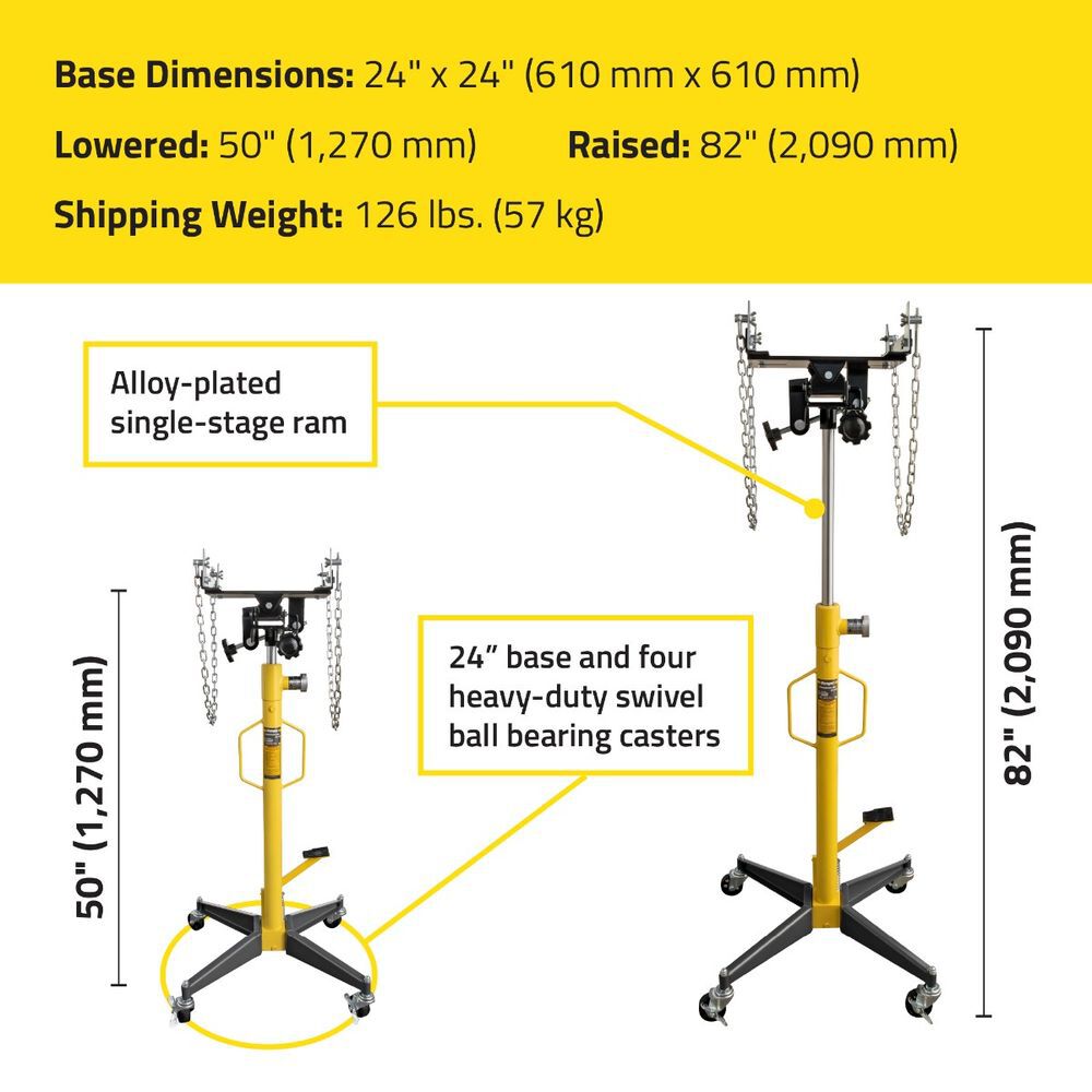 Ranger RTJ-1100 1/2-Ton Capacity Transmission Jack, large image number 7