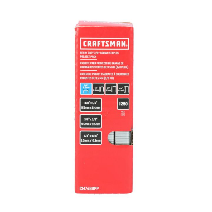 CRAFTSMAN 3/8 Inch Crown Staples 1250 Pieces, large image number 6