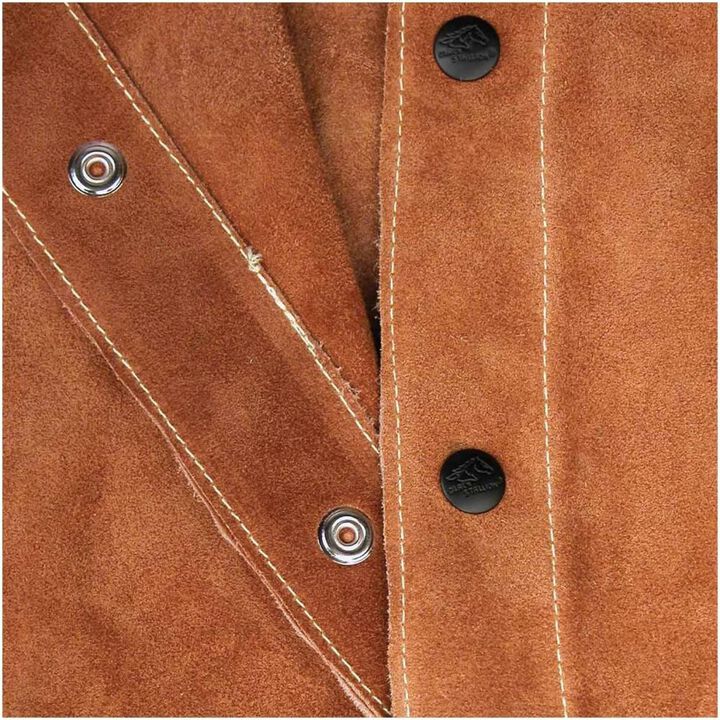 Black Stallion Welding Jacket Brown Split Cowhide Leather XL, large image number 3