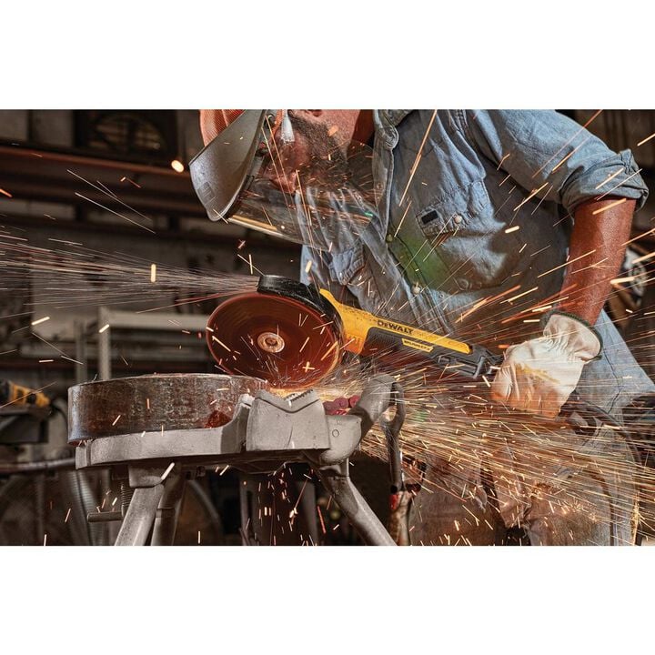 DEWALT 7in Small Angle Grinder Rat Tail with Kickback Brake No Lock On, large image number 7