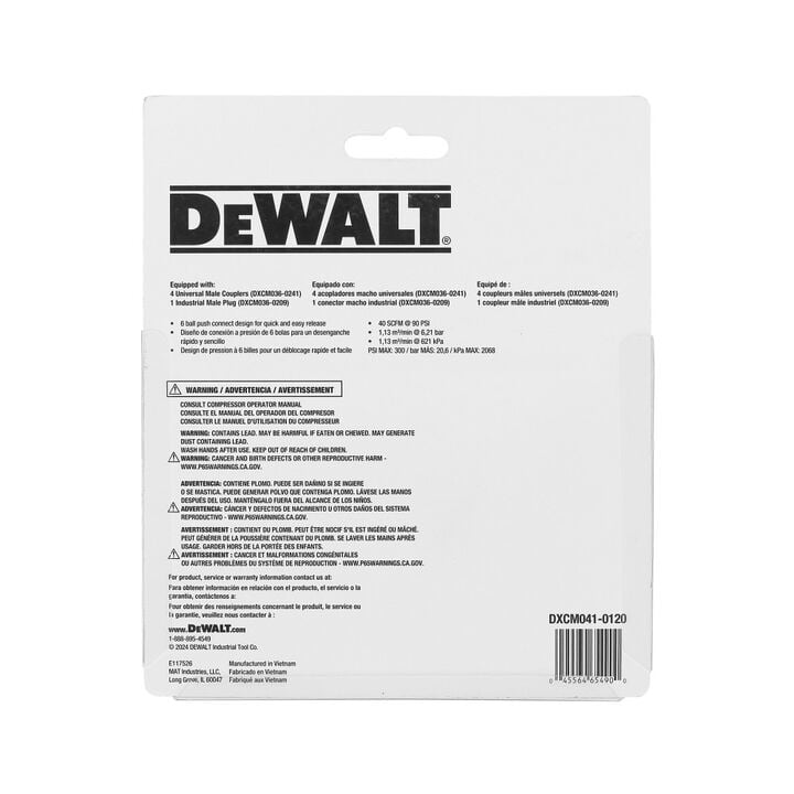 DEWALT 4-Way Straight Air Manifold, large image number 5