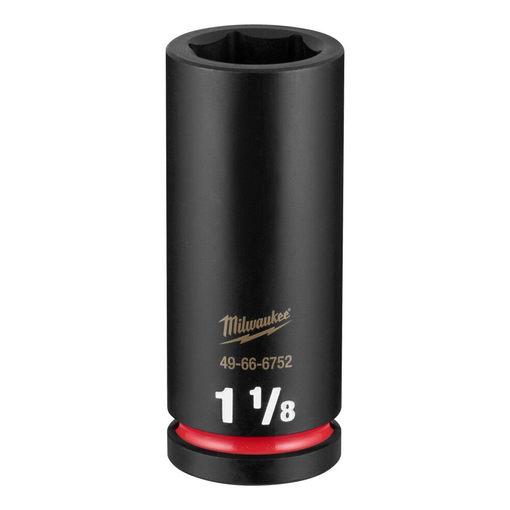 Milwaukee SHOCKWAVE Impact Duty 3/4 Inch Drive 1-1/8 Inch X-Deep 6 Point Socket - 49-66-6752