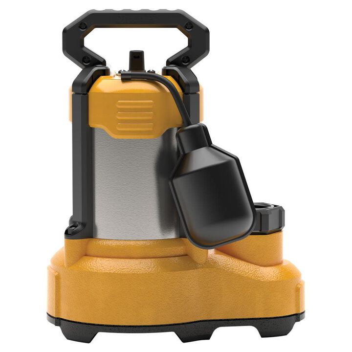 DEWALT 3/4 HP SSTL/Cast Iron Submersible Sump Pump Tethered, large image number 3