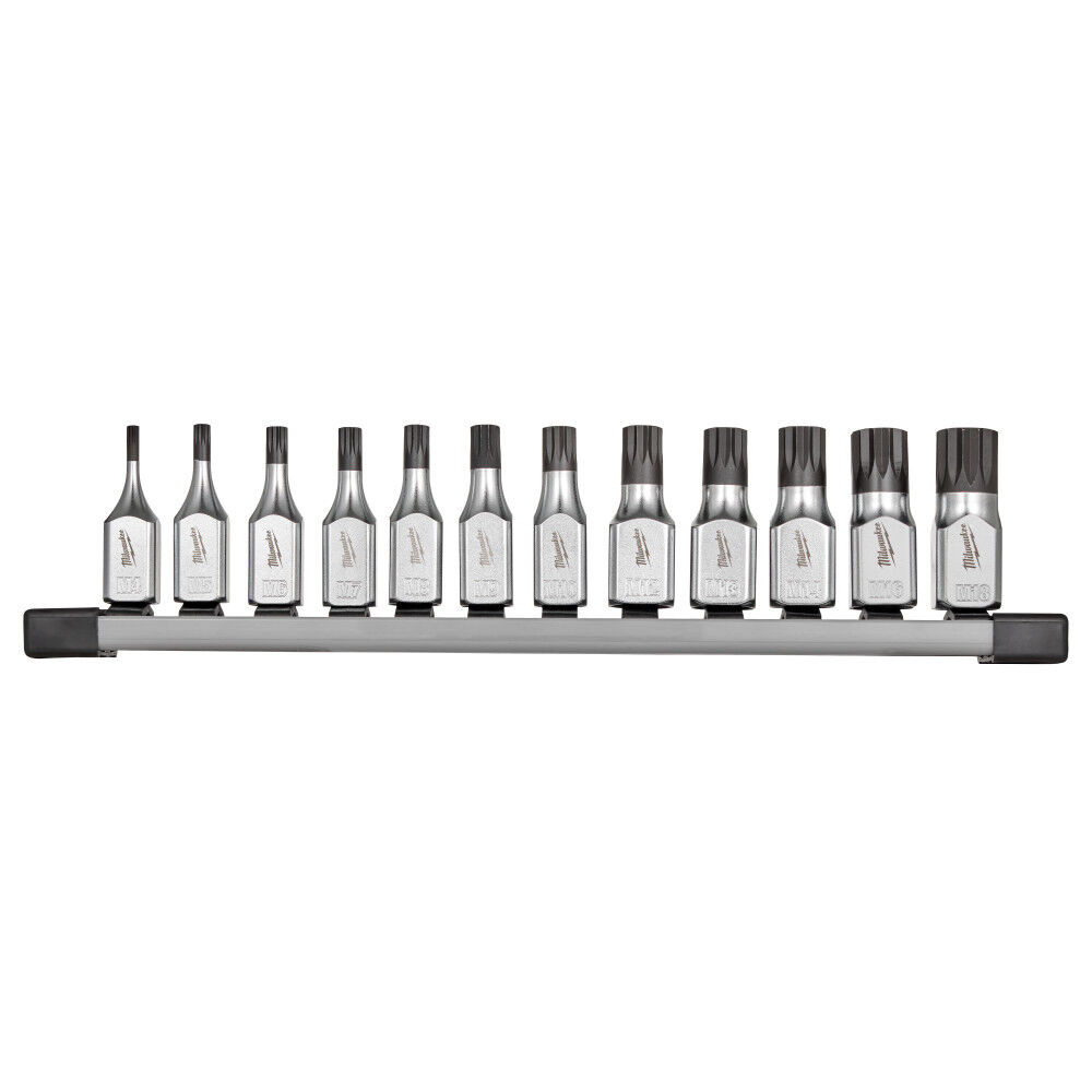 Milwaukee 3/8 Inch Drive Triple Square Bit Socket Set 12 Pieces, large image number 2