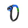 Bubba Rope 3/8 Inch NexGen PRO Gator-Jaw Synthetic Soft Shackle, Blue and Black, small image number 1