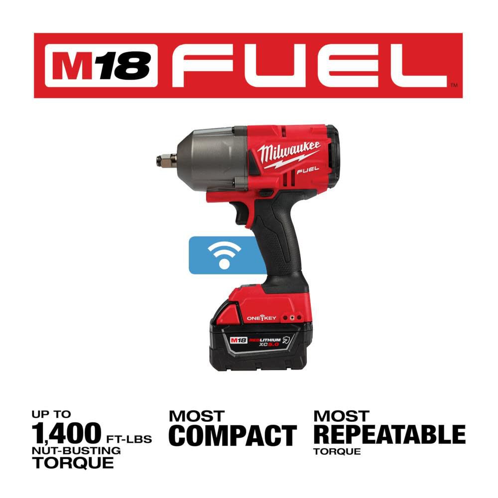 Milwaukee M18 FUEL with ONE-KEY High Torque Impact Wrench 1/2inch Friction Ring Kit, large image number 3