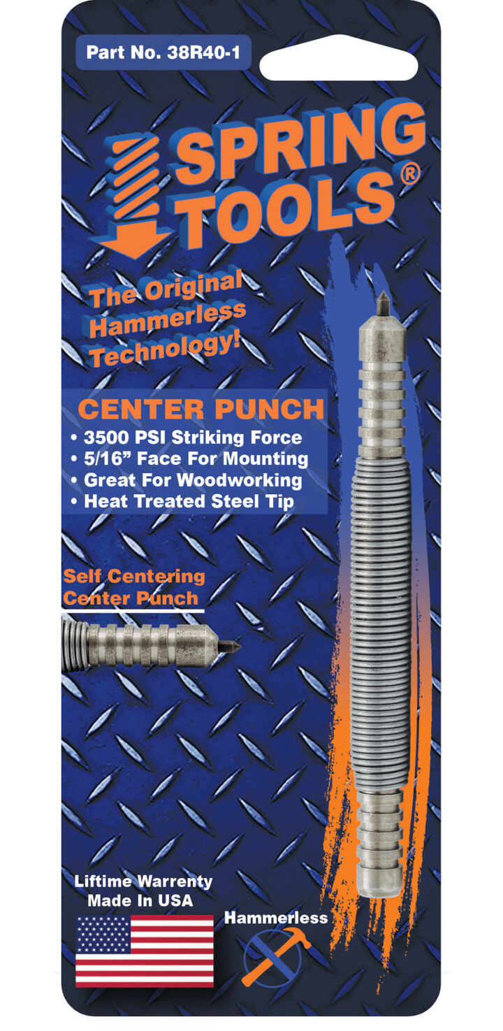 Spring Tools 5/16 Inch Face Self Centering Center Punch