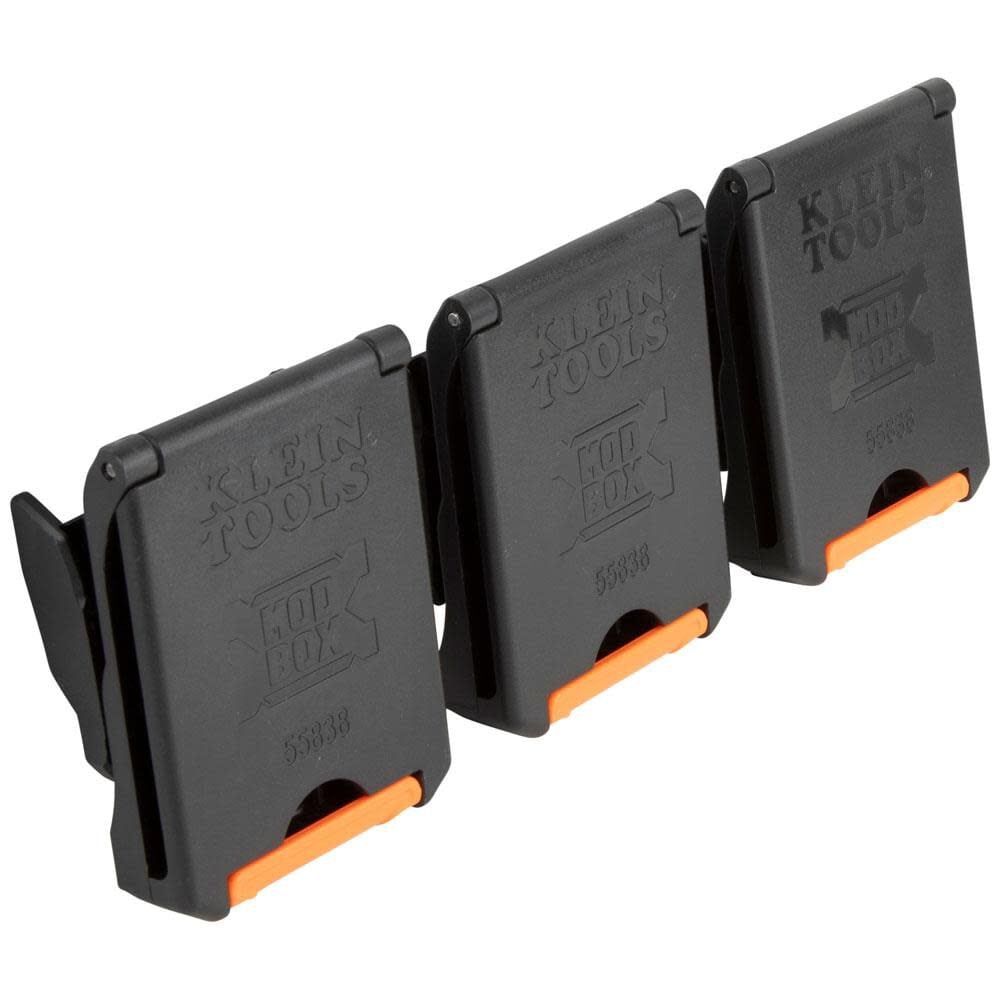 Klein Tools MODbox Tool Belt Pouch Clips 3pk, large image number 5