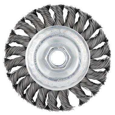 Milwaukee 4 in. Carbon Steel Full Cable Twist Knot Wheel