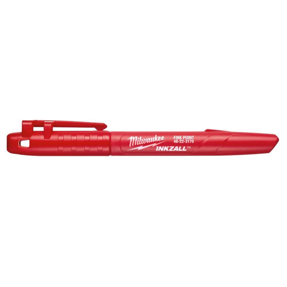Milwaukee INKZALL Red Fine Point Markers, large image number 1