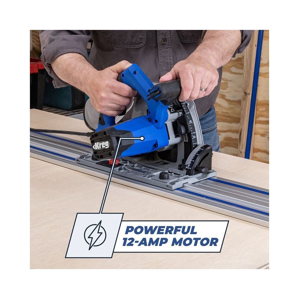 Kreg 120V 48T Blade Adaptive Cutting System Plunge-Cut Track Saw, large image number 9