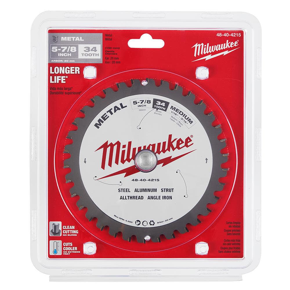 Milwaukee 5-7/8 in. Metal Cutting Circular Saw Blade, large image number 6