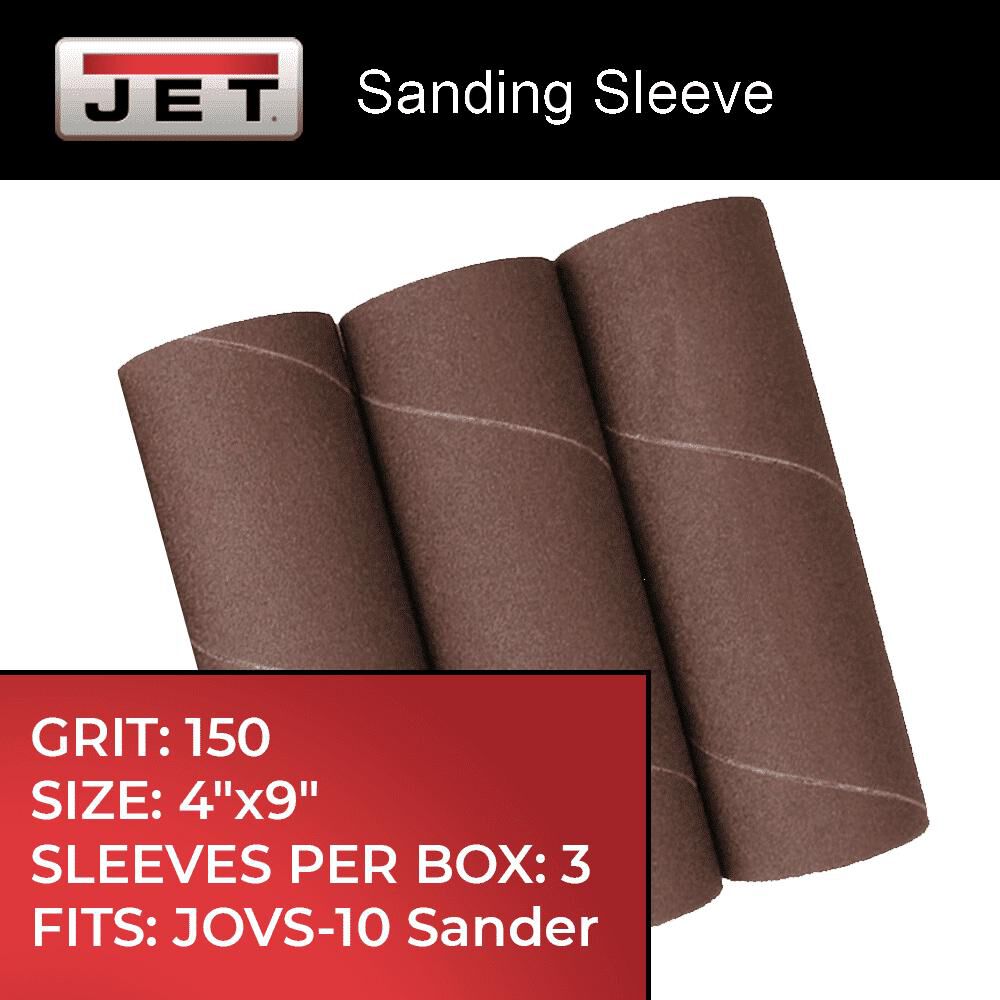 JET 4 x 9 Inch Fine Resin-Bonded Aluminum Oxide Sanding Sleeves, large image number 2