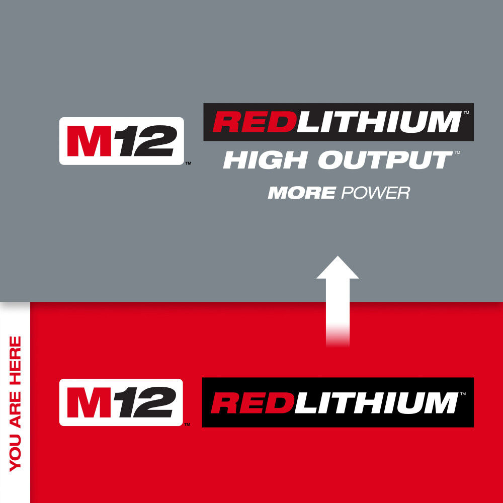 Milwaukee M12 REDLITHIUM XC4.0 Battery Two Pack, large image number 3