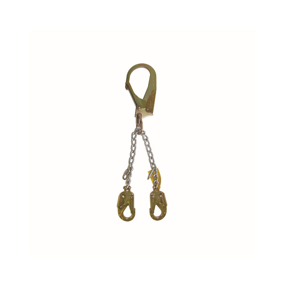 Guardian Fall Protection 130-410 Lbs 24 Inch Dual Leg Chain Positioning Lanyard – 01616