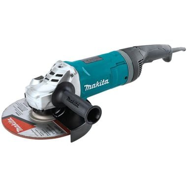Makita 9in Angle Grinder with Rotatable Handle and Lock-On Switch