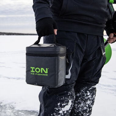 Ion Battery Bag, Storage, Lithium-Ion Batteries, Two Pockets, Waterproof, Black, large image number 2