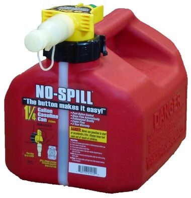No Spill 1.25 Gal Red Gas Can, large image number 0