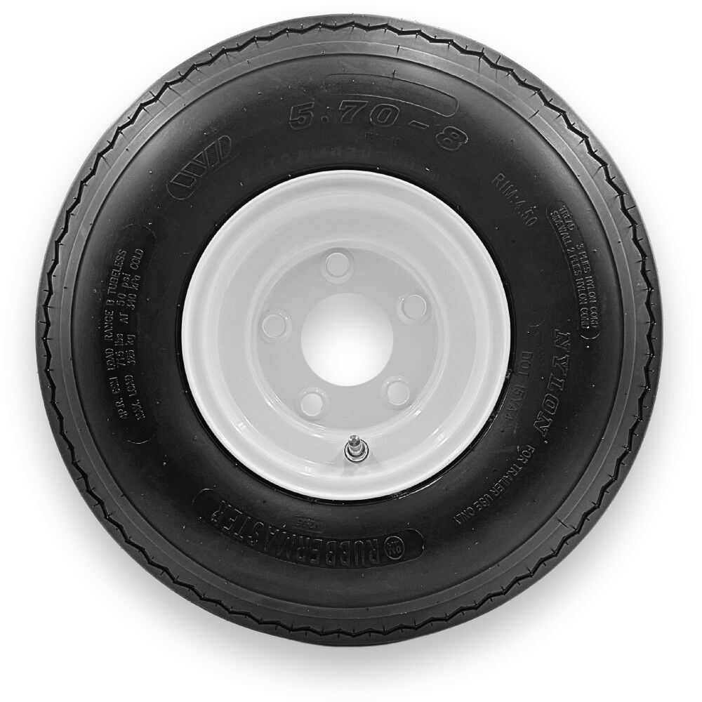 Rubbermaster Tire 5.70-8 6P TL & MTD 8 x 3.75 5 on 4.5 STAMPED, large image number 1