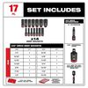 Milwaukee Promotional SHOCKWAVE Impact Duty Socket 3/8 Dr 17PC SAE PACKOUT Set, small image number 4