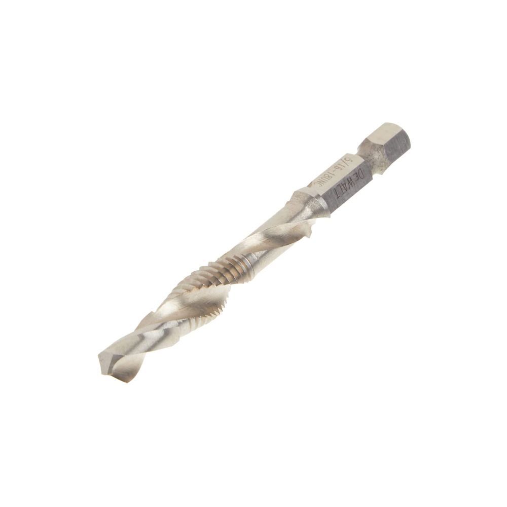 DEWALT 5/16 In. 18 UNC Drill Tap 1/4 In. Cap, large image number 4