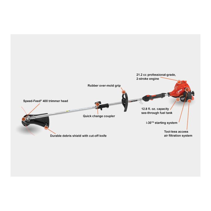Echo 21.2 cc Gas Powered String Trimmer with 17 Inch Swath and Speed-Feed Head, large image number 1