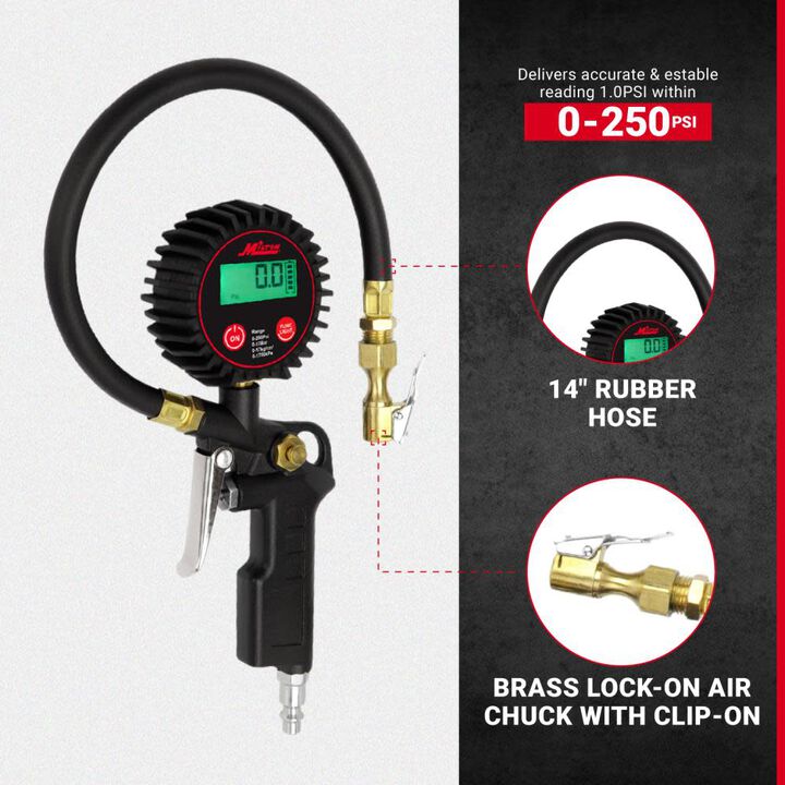 Milton Digital Tire Inflator Car Accessories and Tire Pressure Gauge, large image number 9