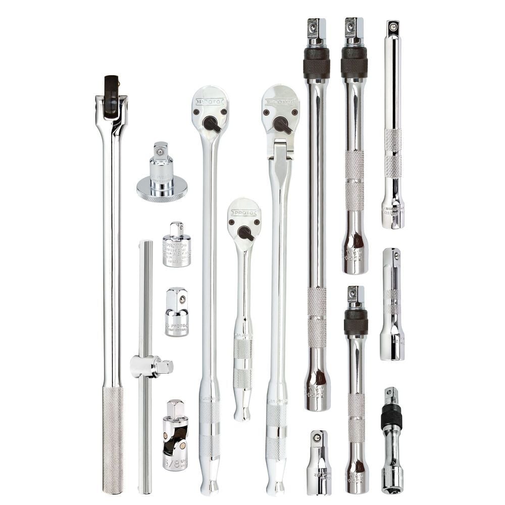 Proto 16 Piece 3/8 in Drive Tools and Accessories Set, large image number 1