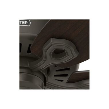 Hunter Fan Builder Elite Ceiling Fan 52in New Bronze Stained Oak, large image number 4