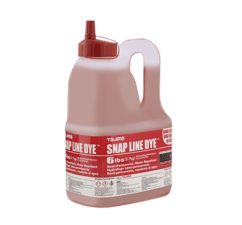 Tajima Chalk Snap Line Dye 6lbs Dark Red, large image number 1