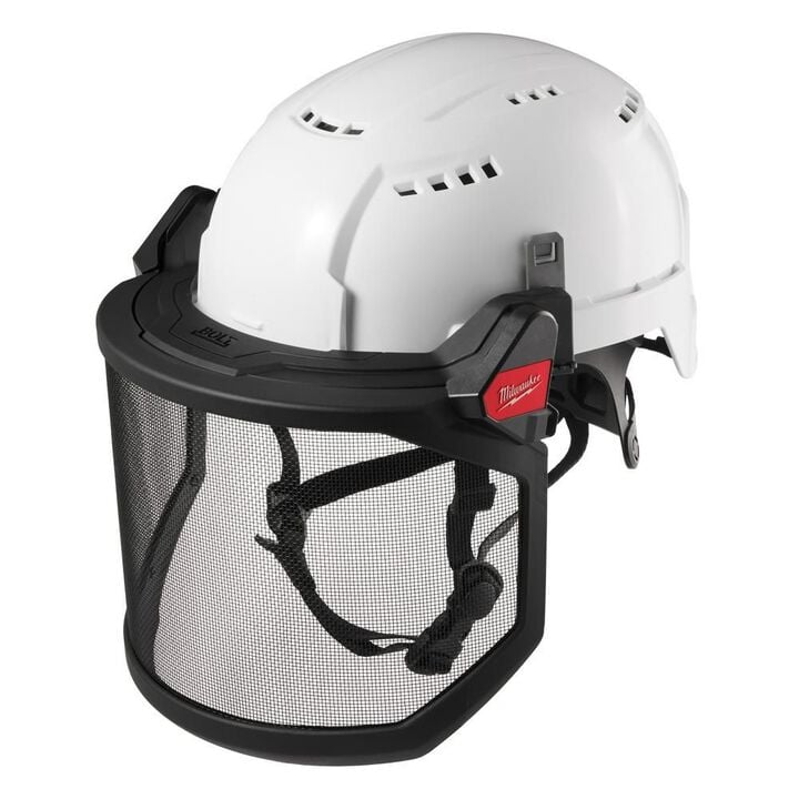 Milwaukee BOLT Full Face Shield Metal Mesh Compatible with Safety Helmets & Hard Hats, large image number 1