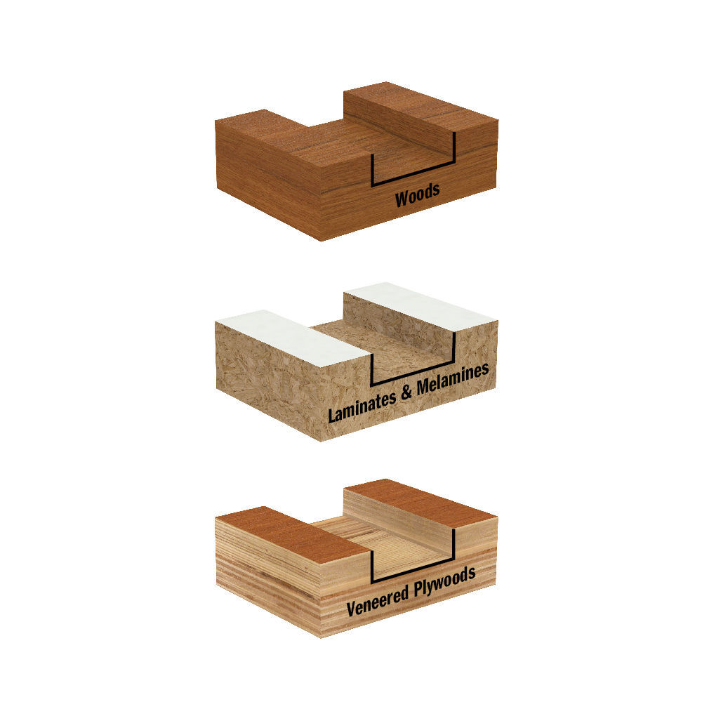 CMT 8in 12T Wood Locked Dado Pro Blade Set, large image number 3