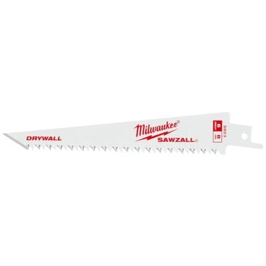 Milwaukee 6 in 8TPI Drywall SAWZALL Blades 3 Pack